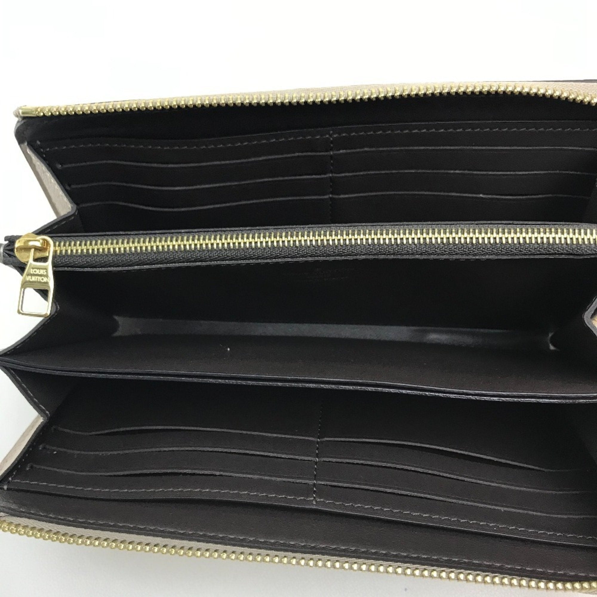 Louis Vuitton Monogram Beige Leather Long Wallet
