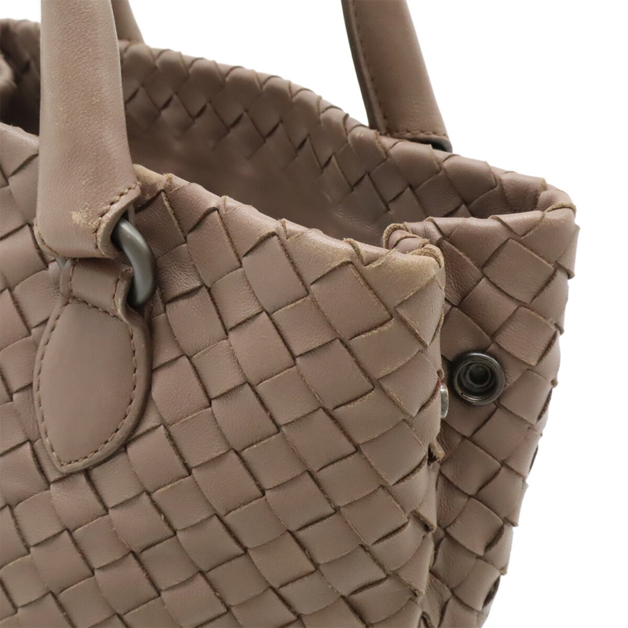 Bottega Veneta Pink Leather Handbag Tote Bag