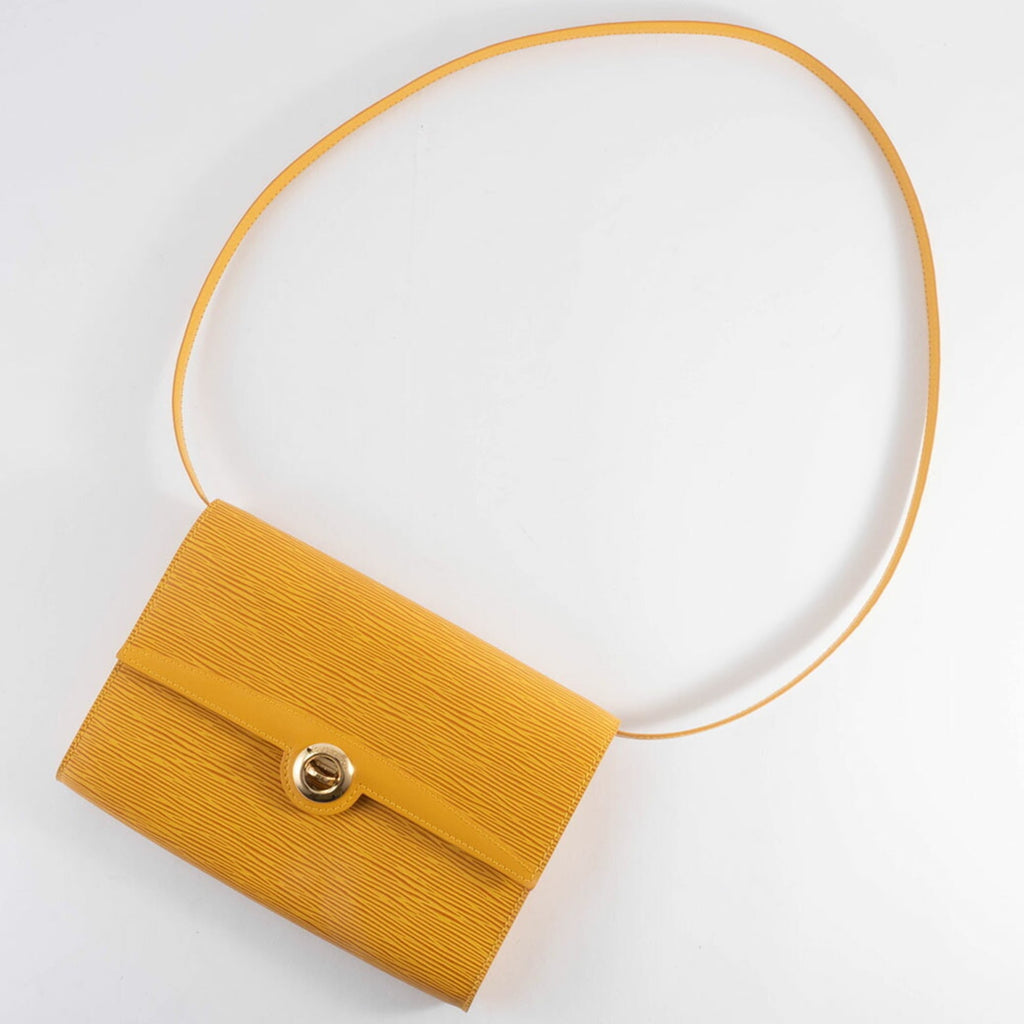 Louis Vuitton Yellow Epi Leather Pochette Shoulder Bag