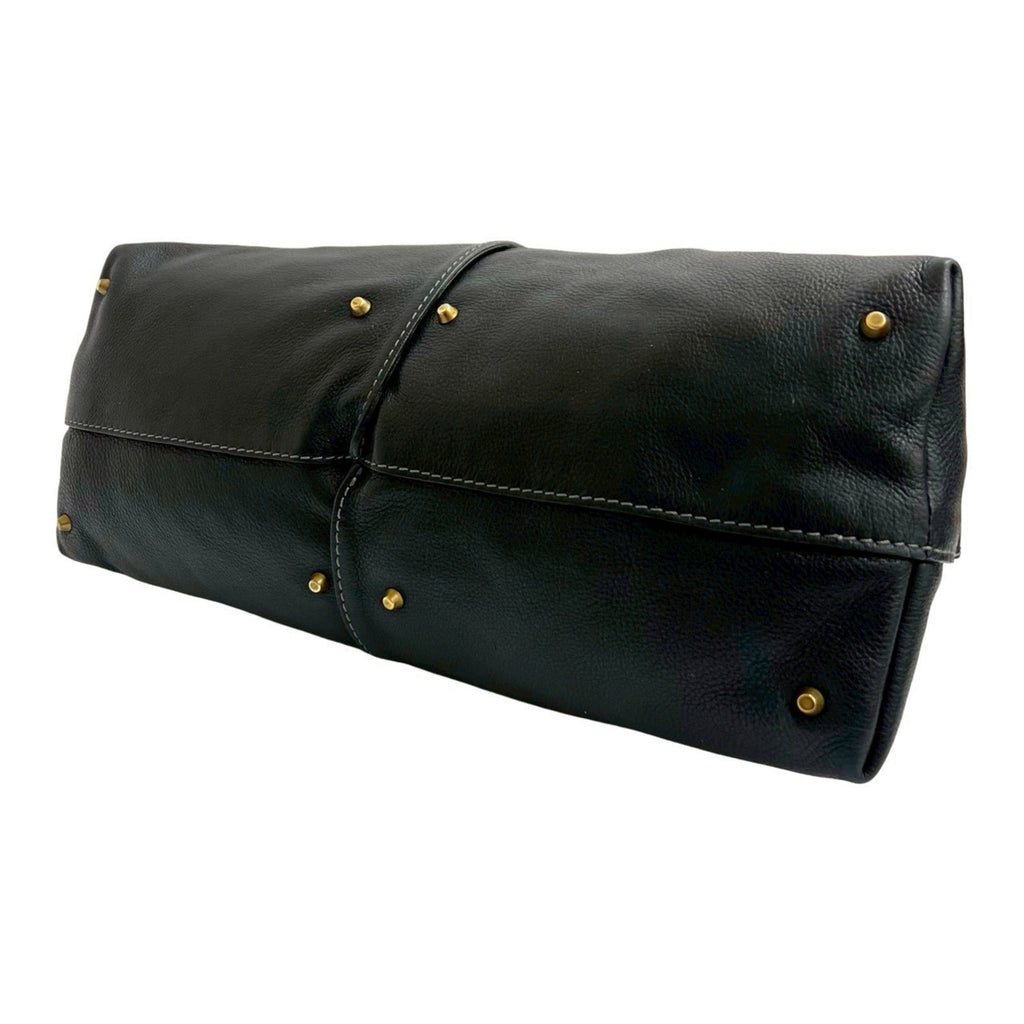 Chloé Black Leather Handbag Tote Bag (Pre-Owned)