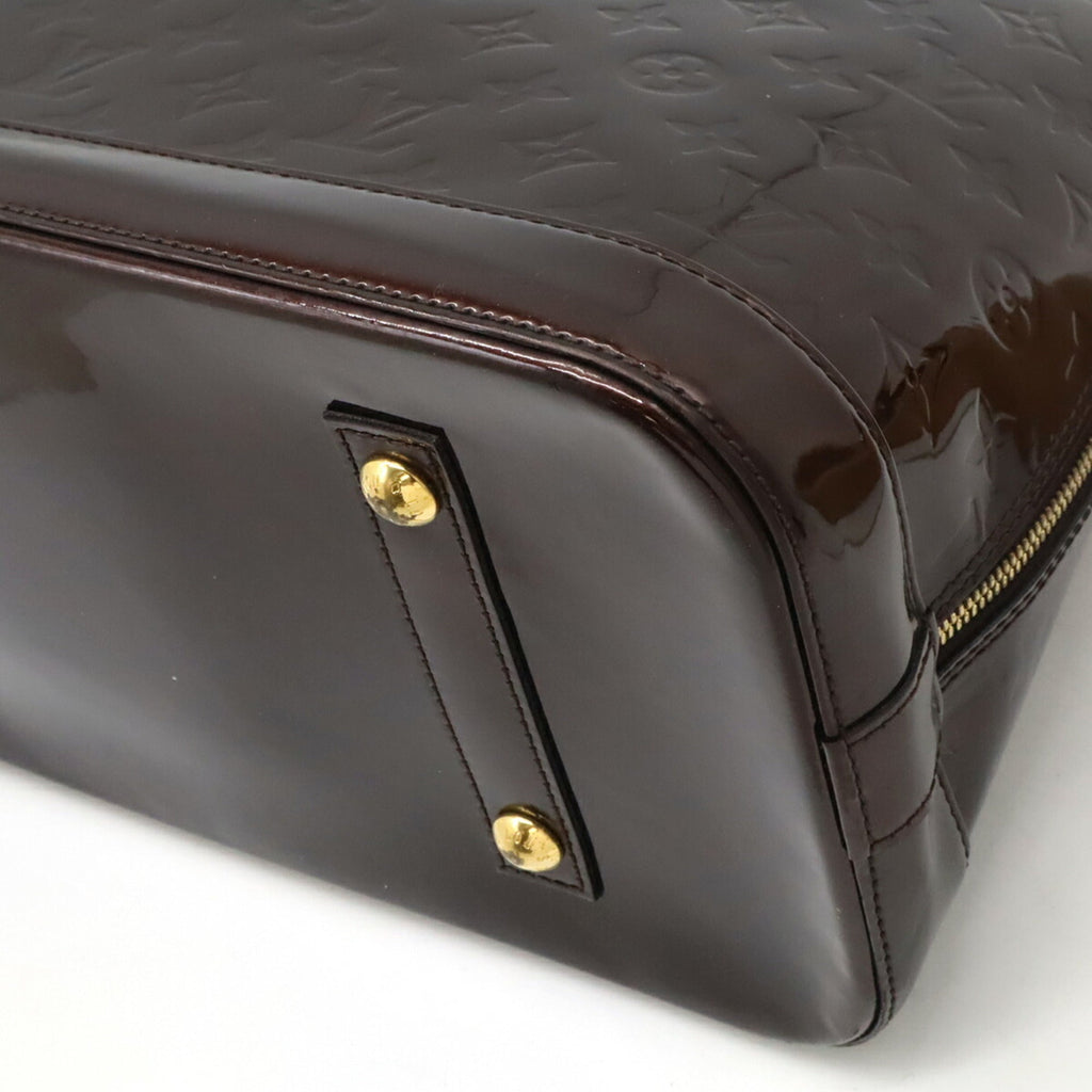 Louis Vuitton Amarante Patent Leather Handbag
