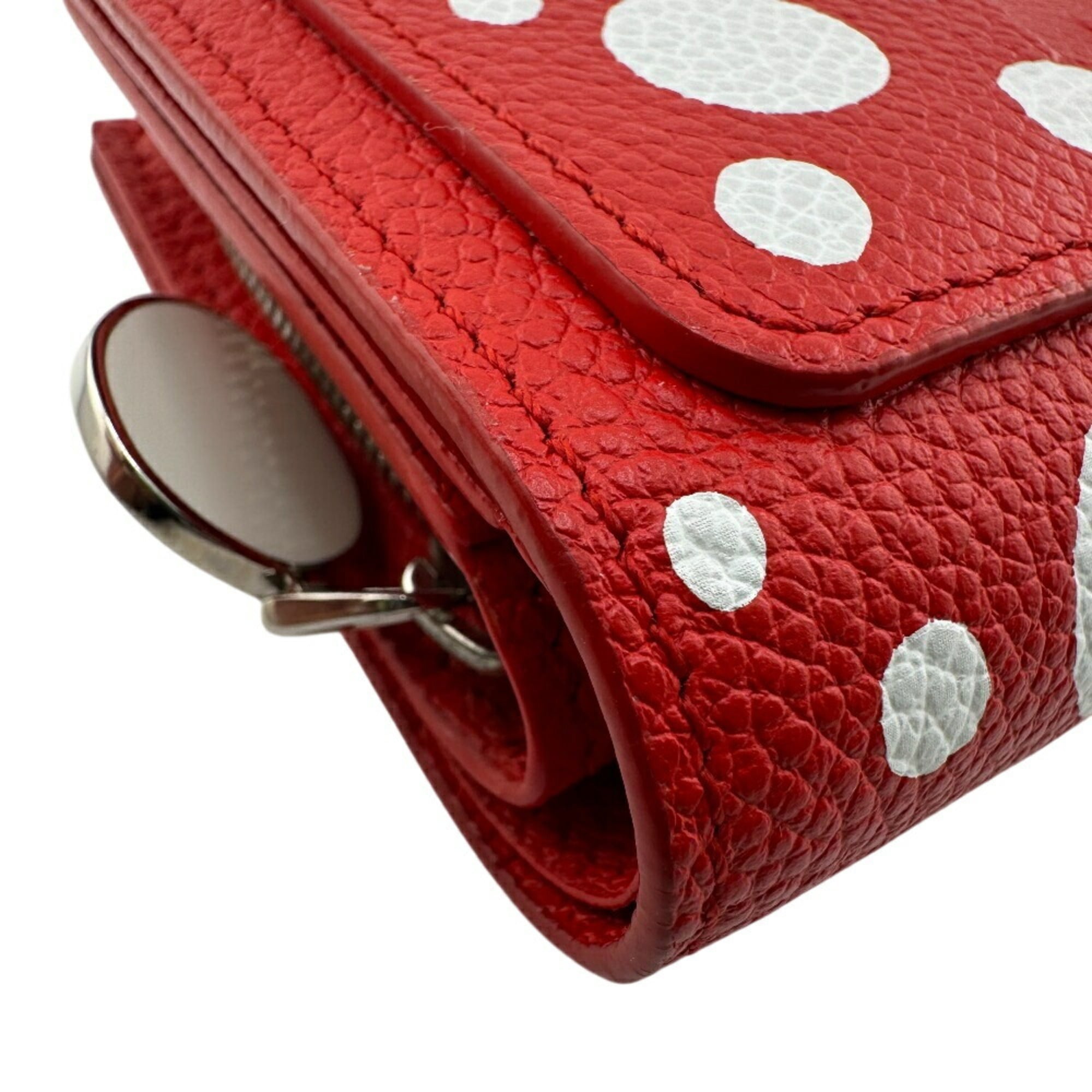 Louis Vuitton Monogram Empreinte Red Color White Leather Wallet