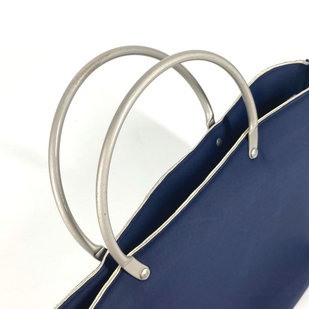 Chanel Navy Polyamide Handbag Tote Bag