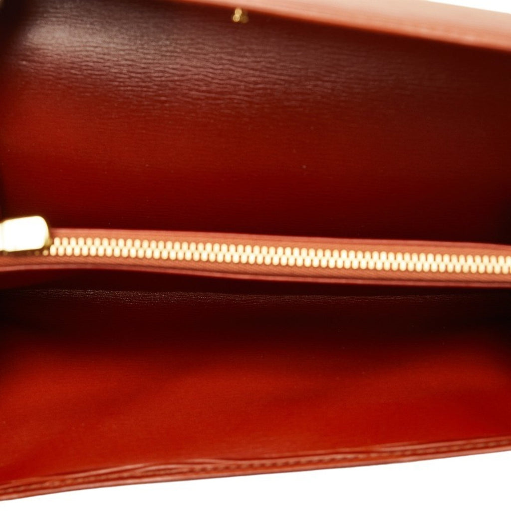 Louis Vuitton Epi Kenyan Brown Epi Leather Long Wallet