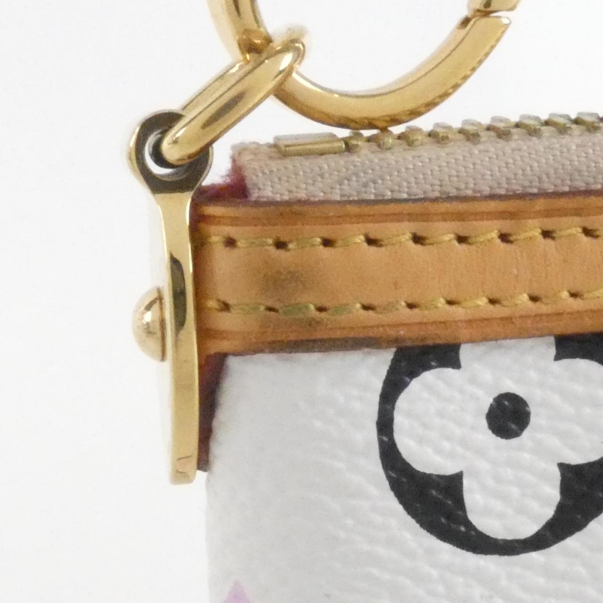 Louis Vuitton White Coated Canvas Pochette Pouch