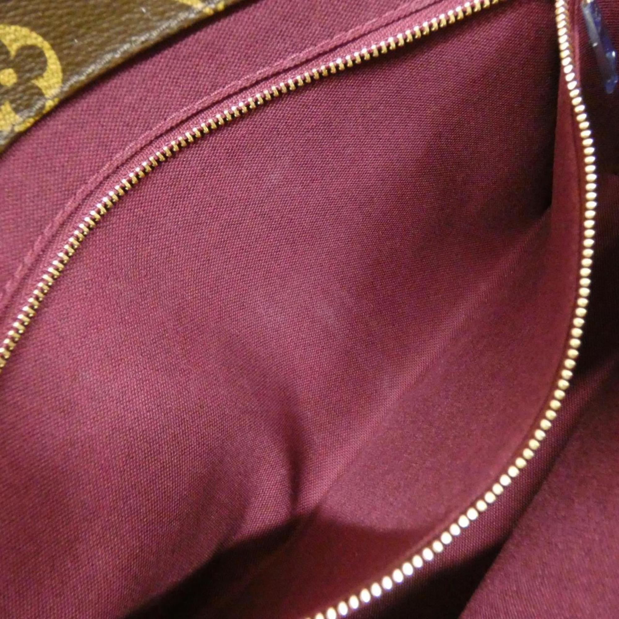 Louis Vuitton Marron Coated Canvas Handbag