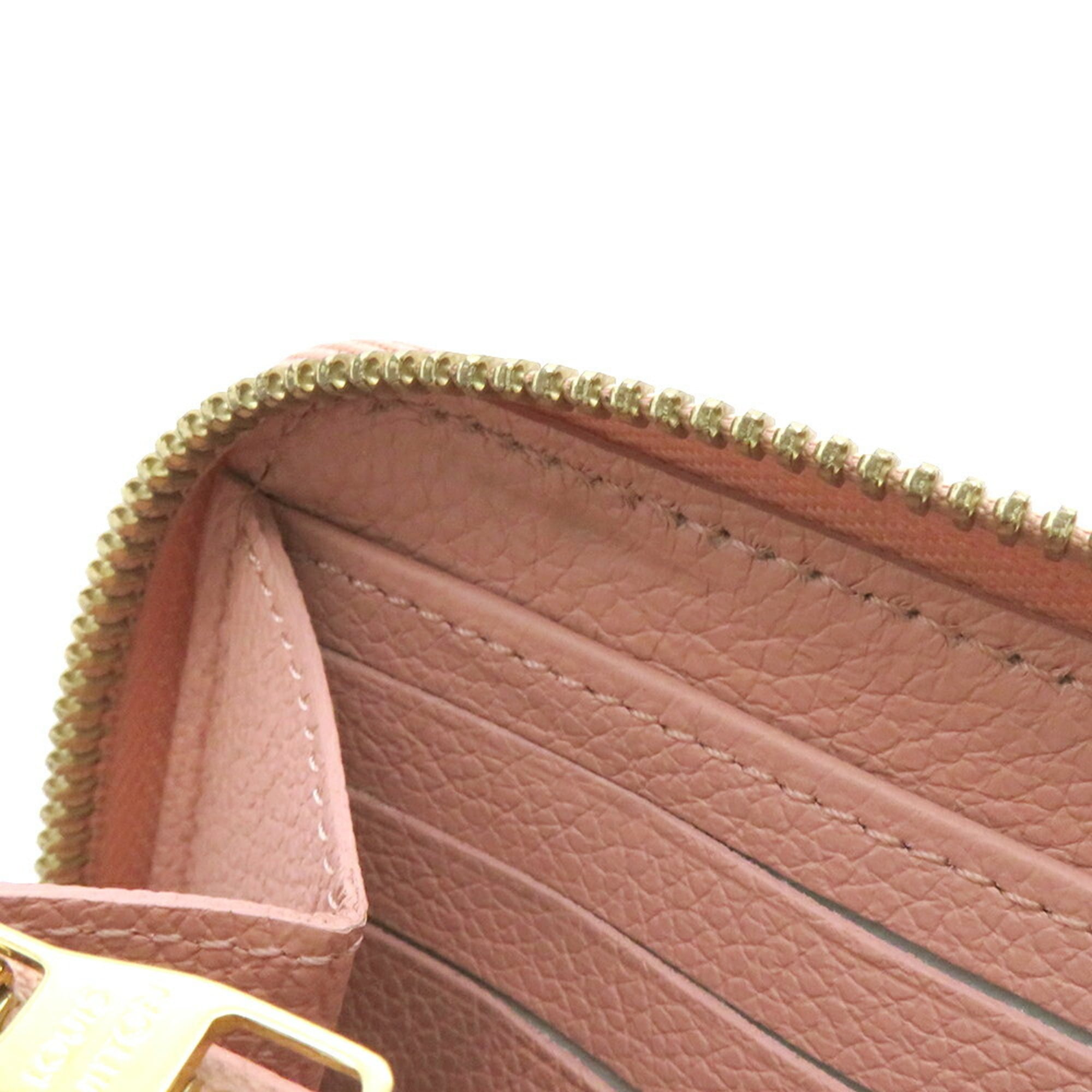 Louis Vuitton Monogram Empreinte Bicolor Cream Rose Monogram Empreinte Long Wallet