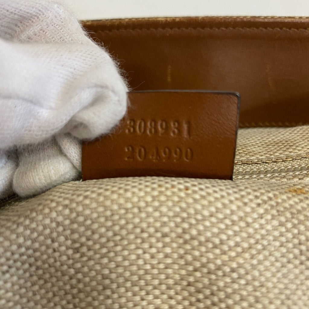 Gucci Brown Canvas Tote Bag (Pre-Owned)