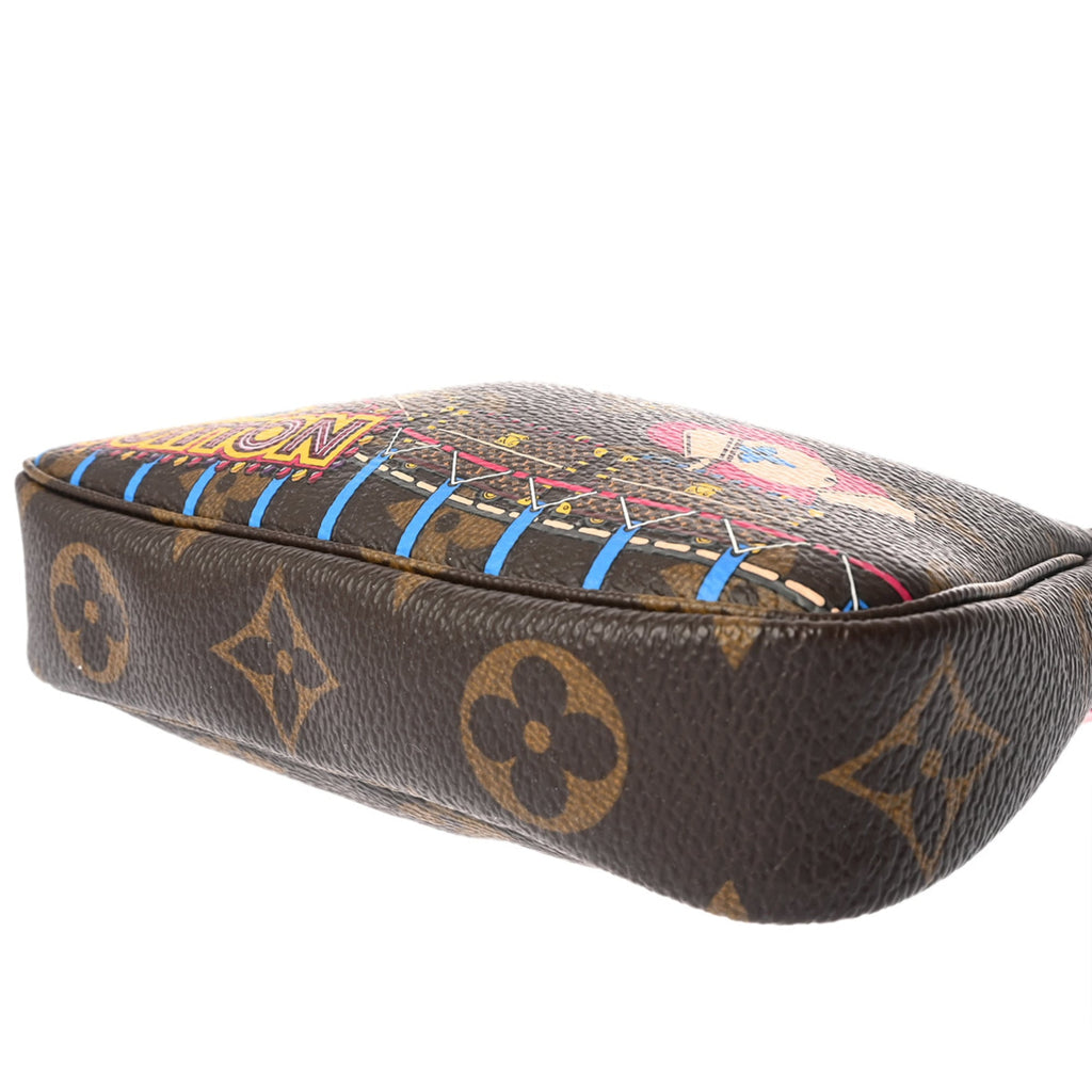 Louis Vuitton Brown Canvas Monogram Pochette Pouch