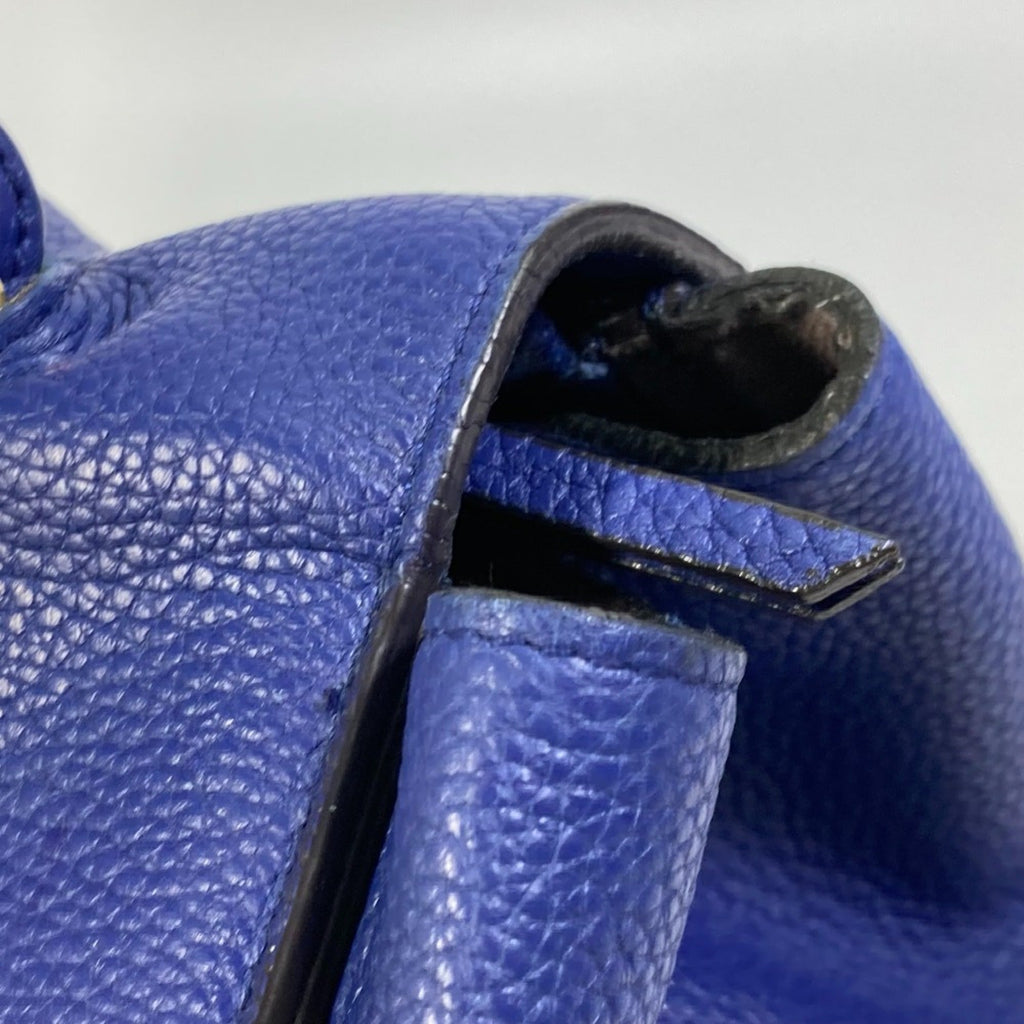 Celine Blue Leather Shoulder Bag