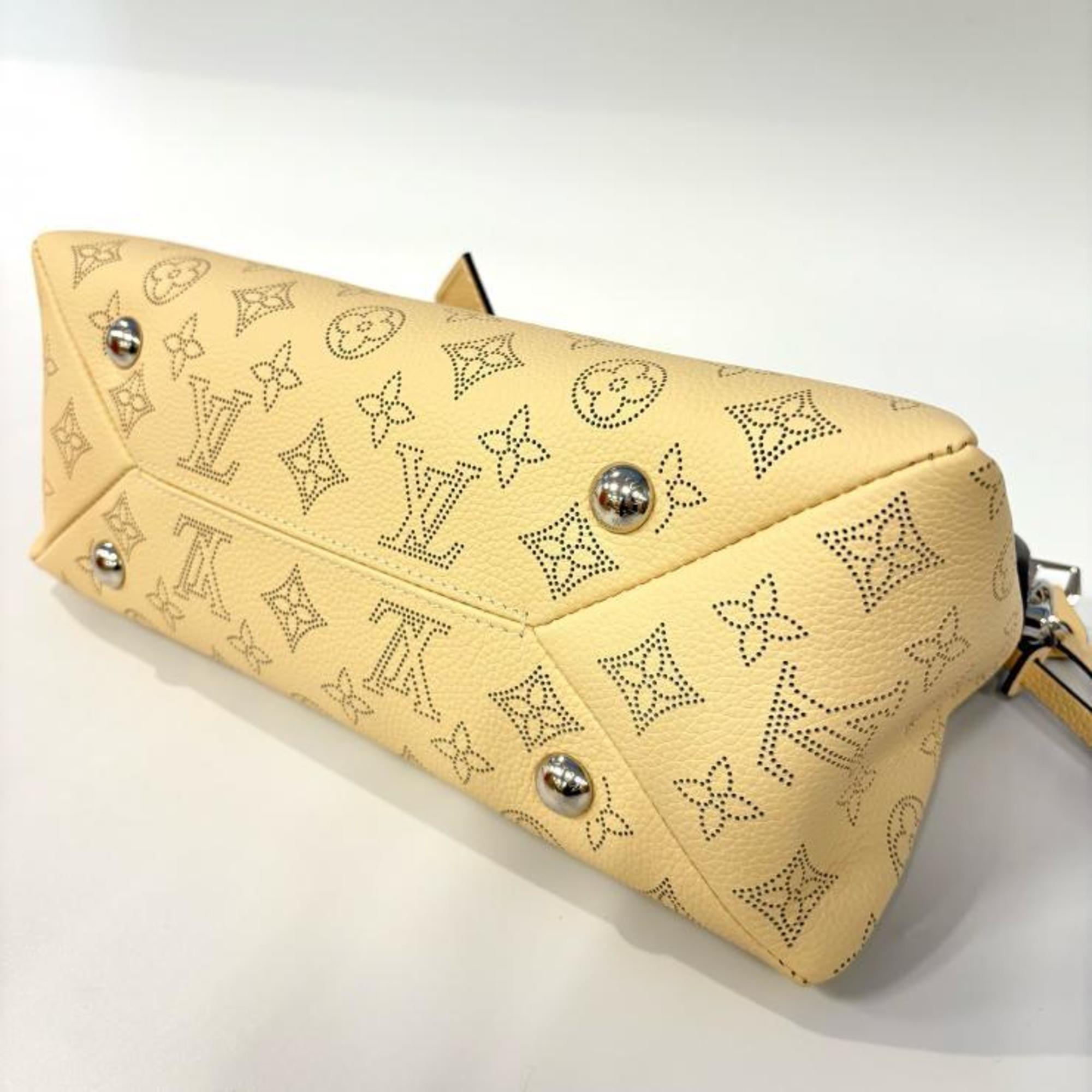 Louis Vuitton Beige Galle Mahina Leather Handbag Shoulder Bag
