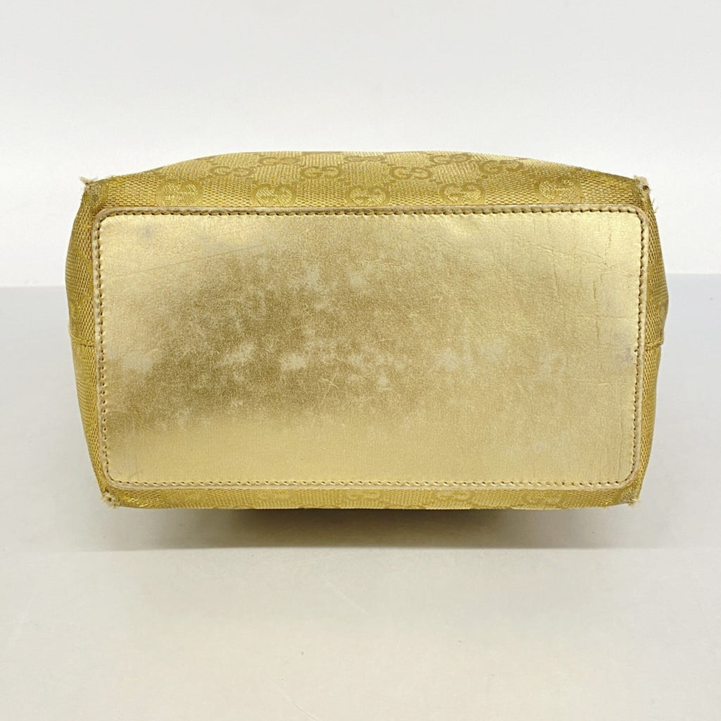 Gucci Gold Canvas Tote Bag (Pre-Owned)