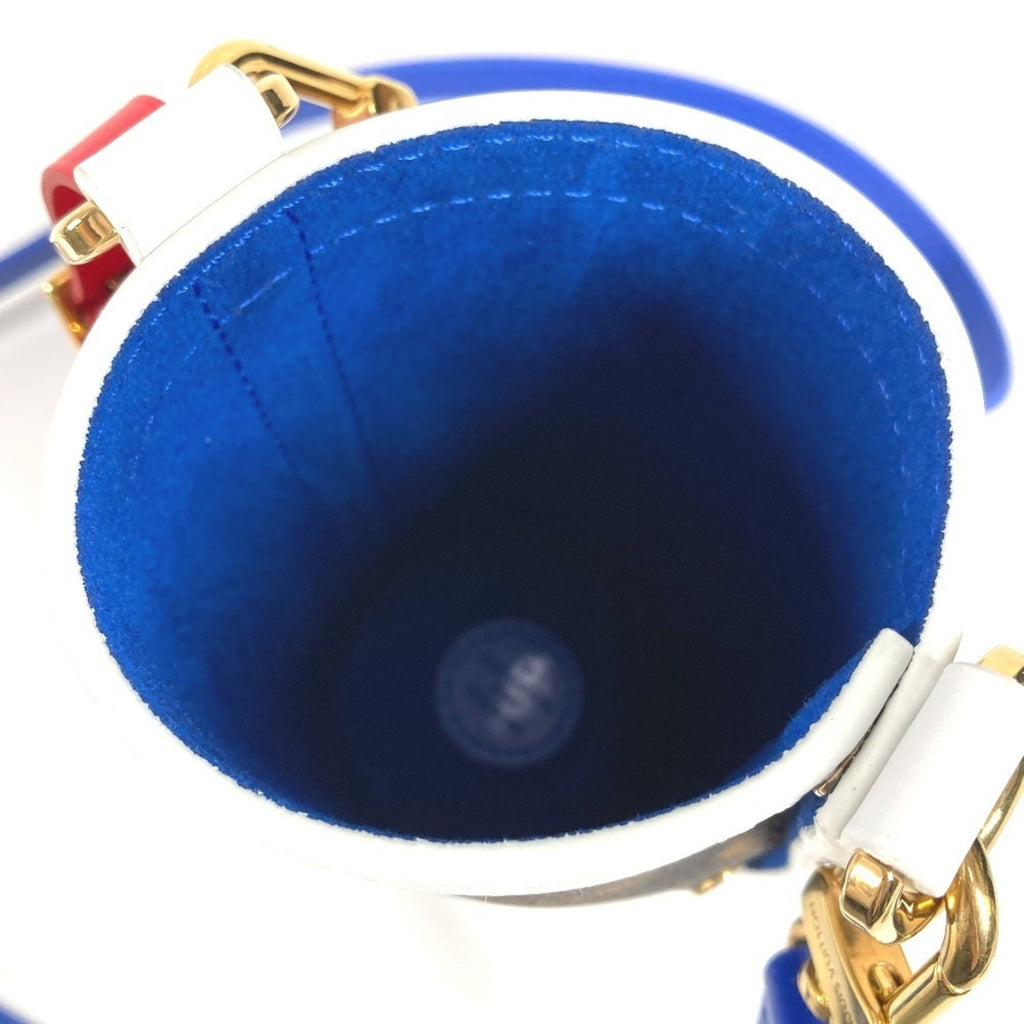 Louis Vuitton Blue Brown Monogram Red Color White Monogram Pochette Shoulder Bag