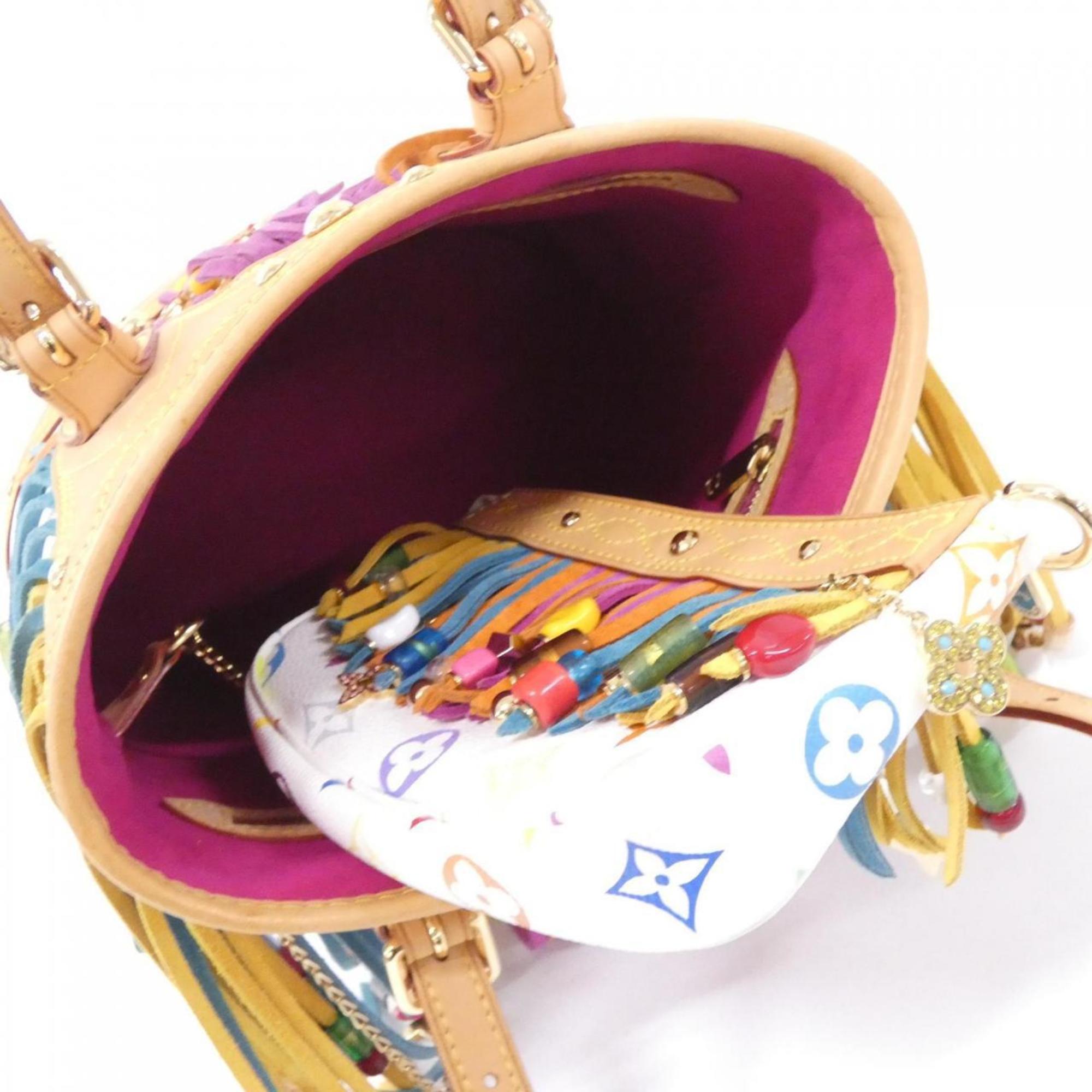 Louis Vuitton Multi-Color White Monogram Multicolore Handbag