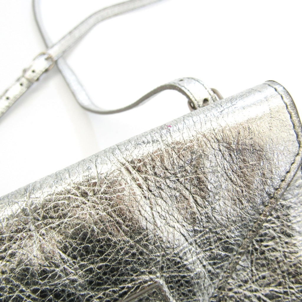 Balenciaga Silver Leather Shoulder