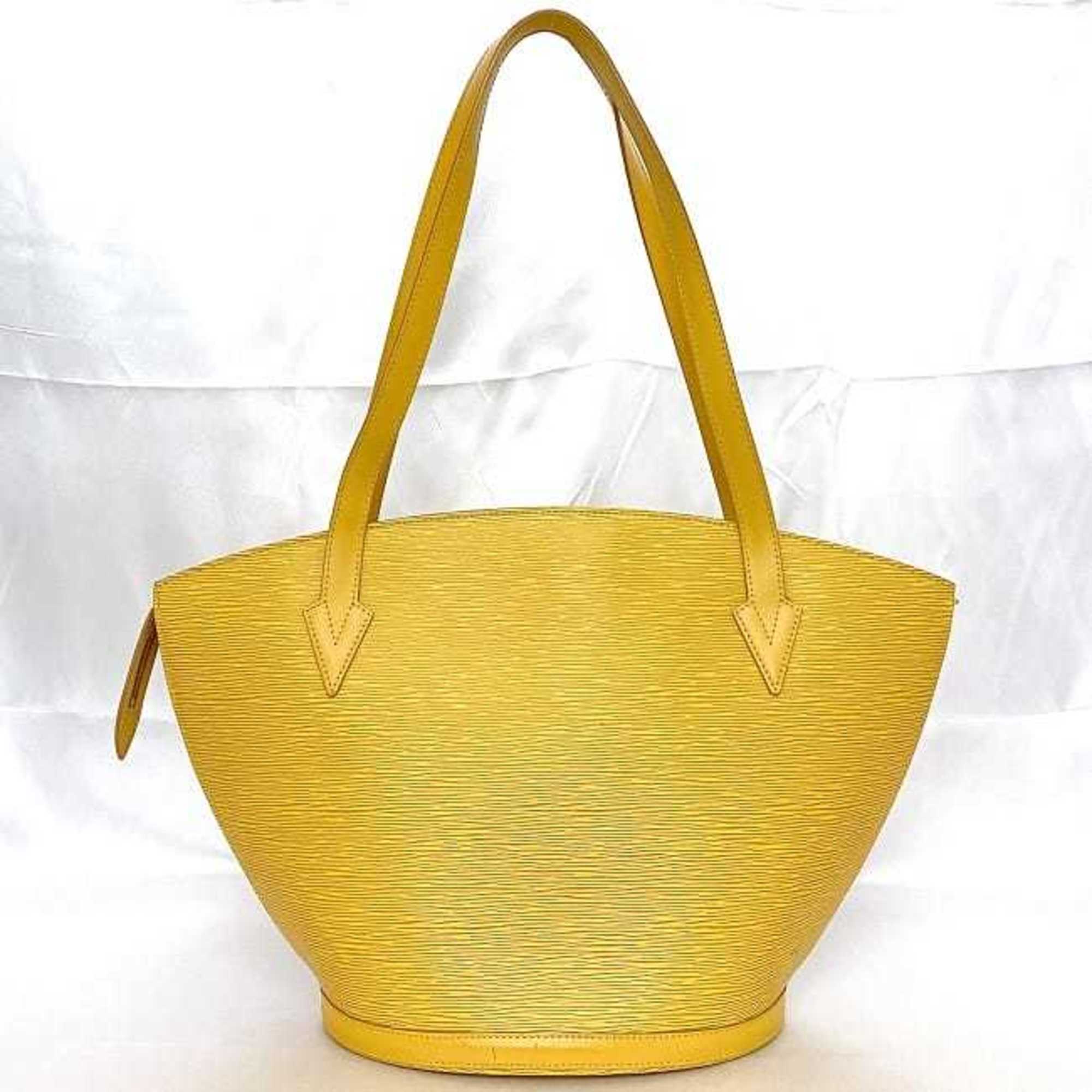 Louis Vuitton Epi Yellow Epi Leather Handbag Tote Bag