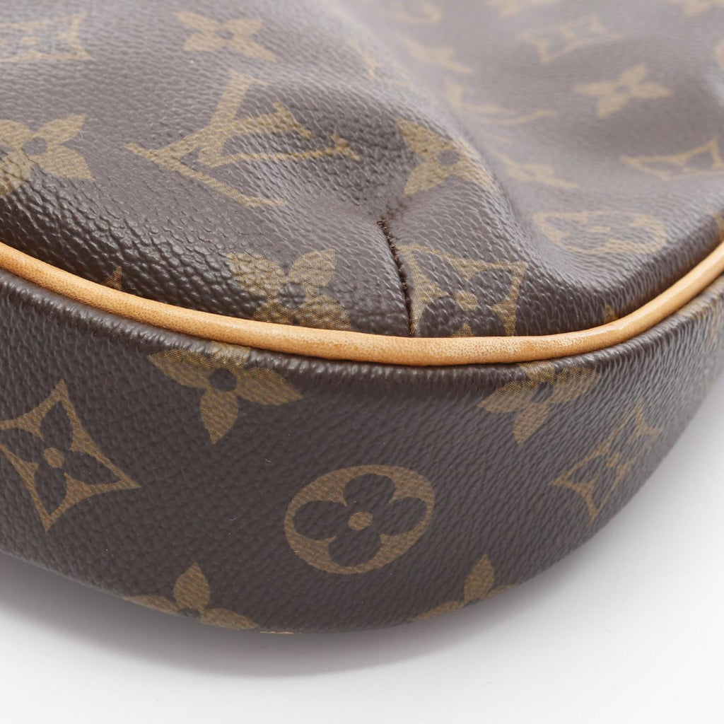 Louis Vuitton Monogram Brown Coated Canvas Leather Shoulder Bag