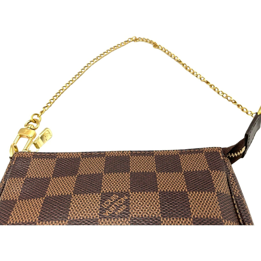 Louis Vuitton Brown Damier Canvas Pochette Pouch