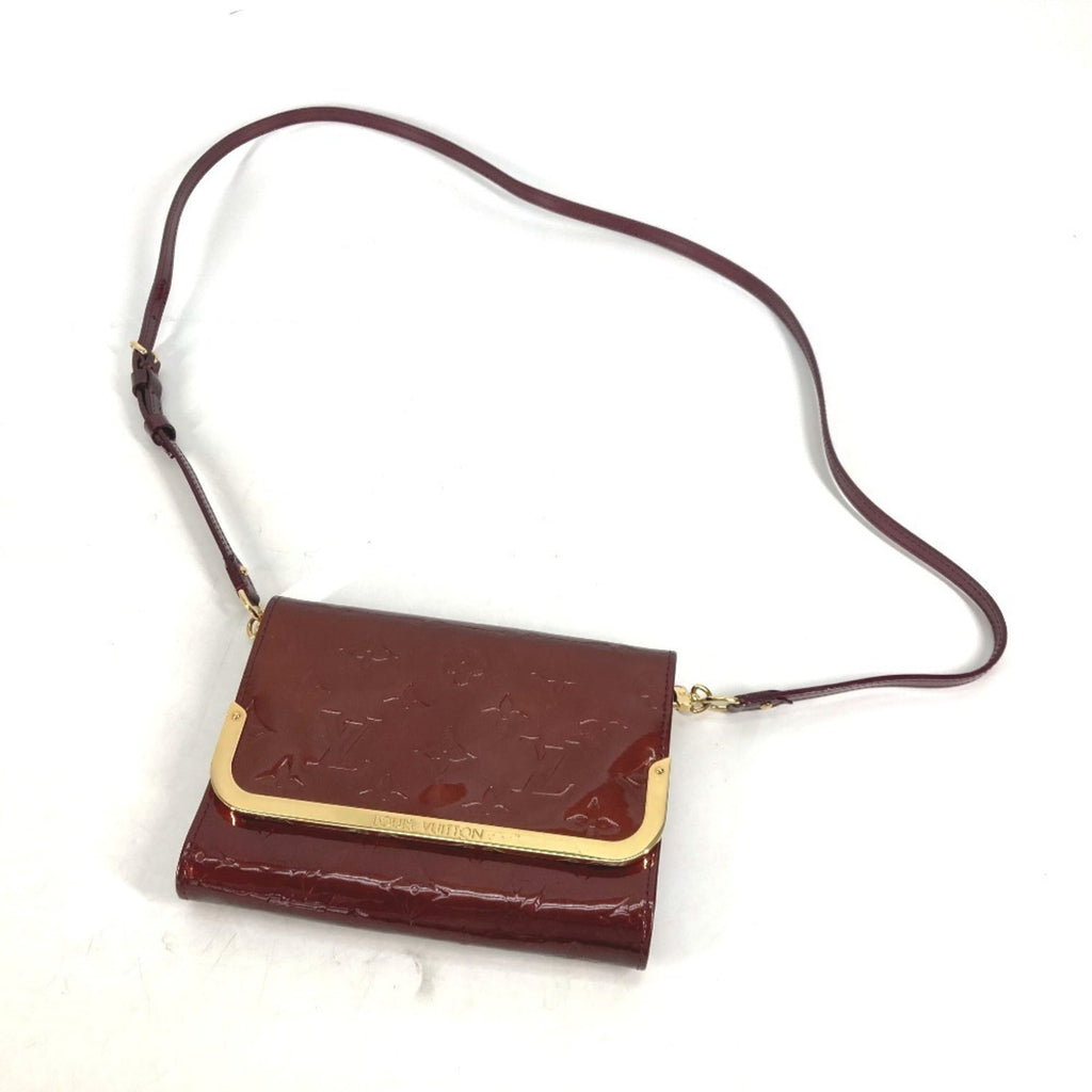 Louis Vuitton Monogram Vernis Purple Rouge Fauviste Monogram Vernis Clutch Bag Shoulder Bag