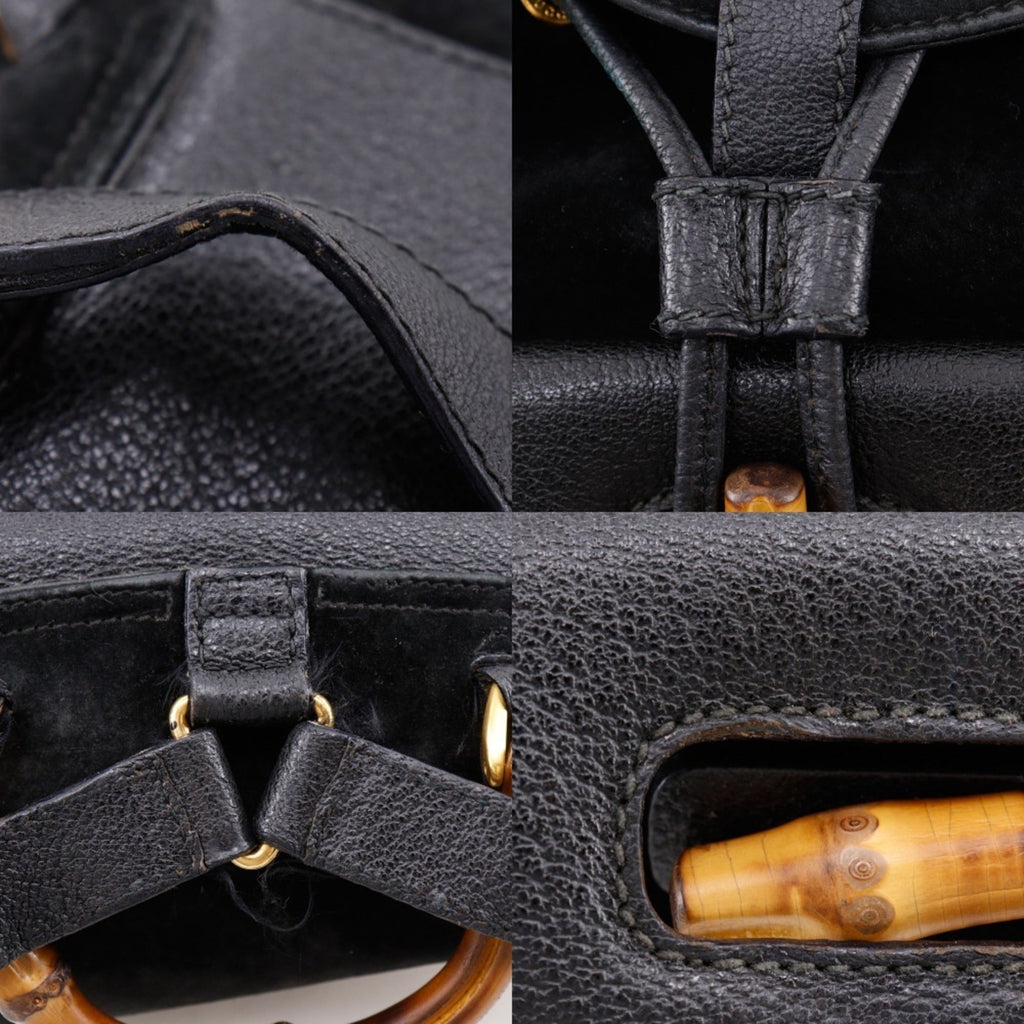 Gucci Black Suede Backpack (Pre-Owned)