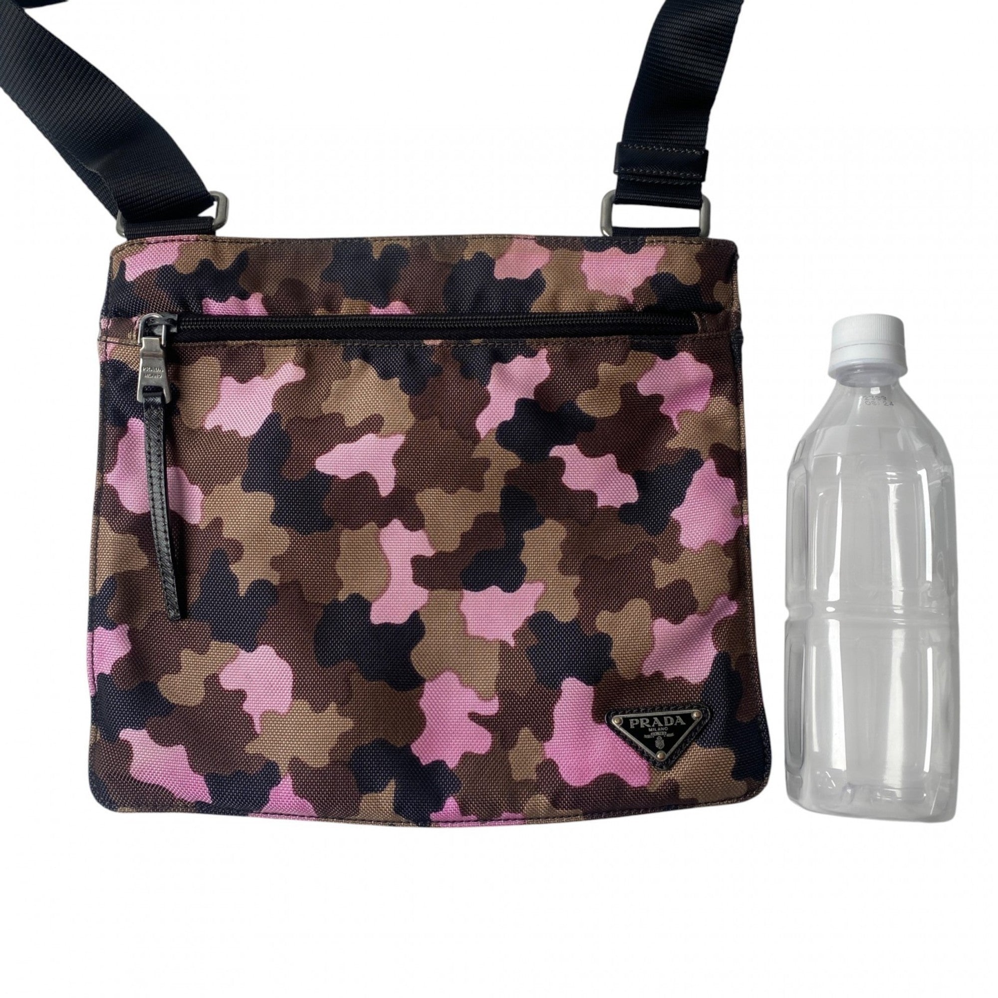Prada Multi-Color Canvas Pochette Shoulder Bag