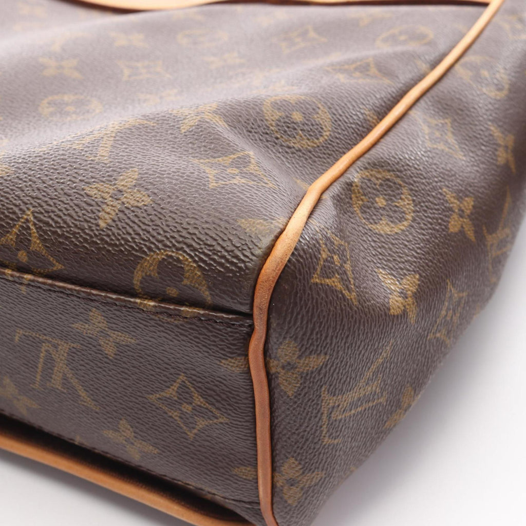 Louis Vuitton Brown Coated Canvas Leather Shoulder Bag