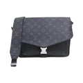 Louis Vuitton Black Coated Canvas Leather Shoulder Bag