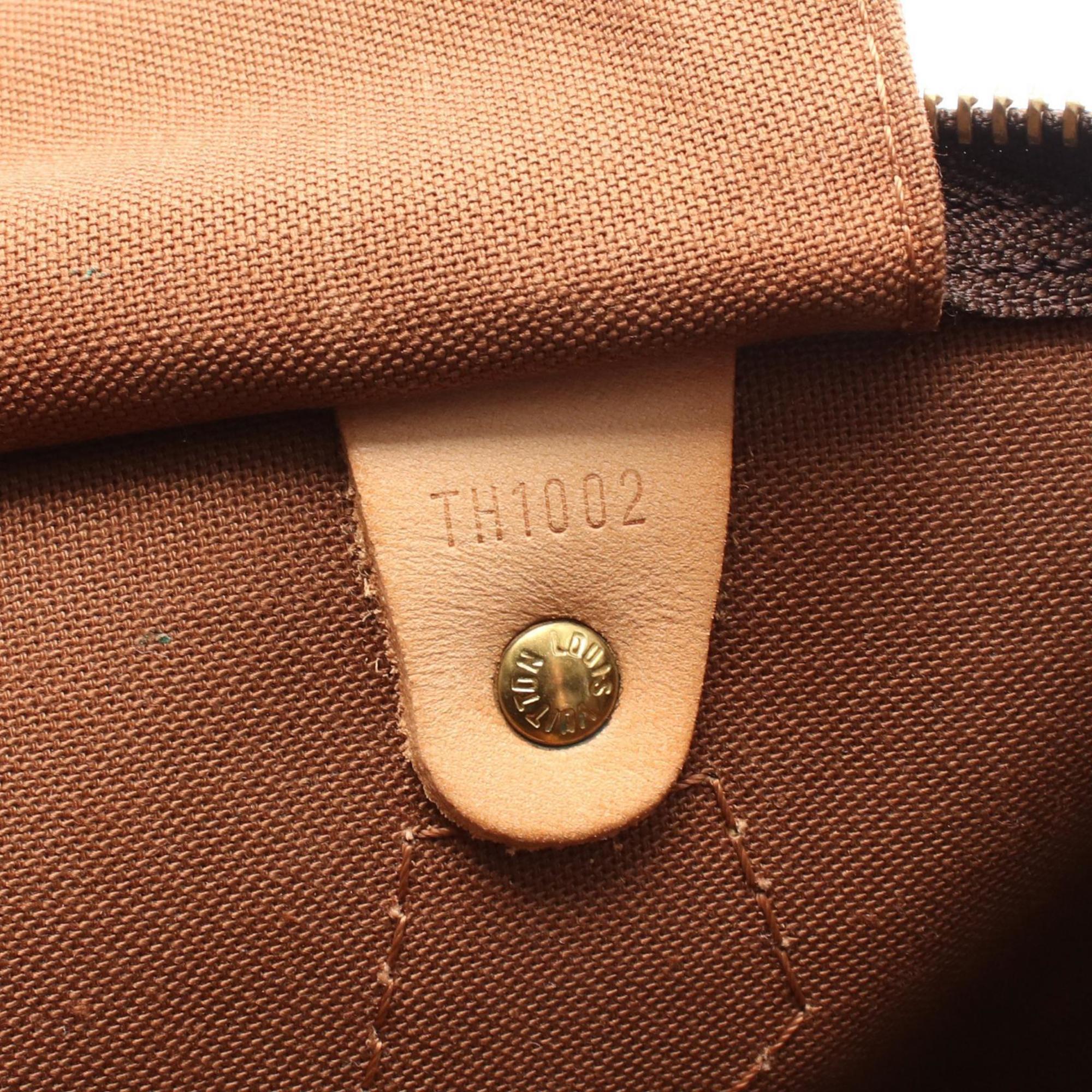 Louis Vuitton Brown Coated Canvas Leather Handbag