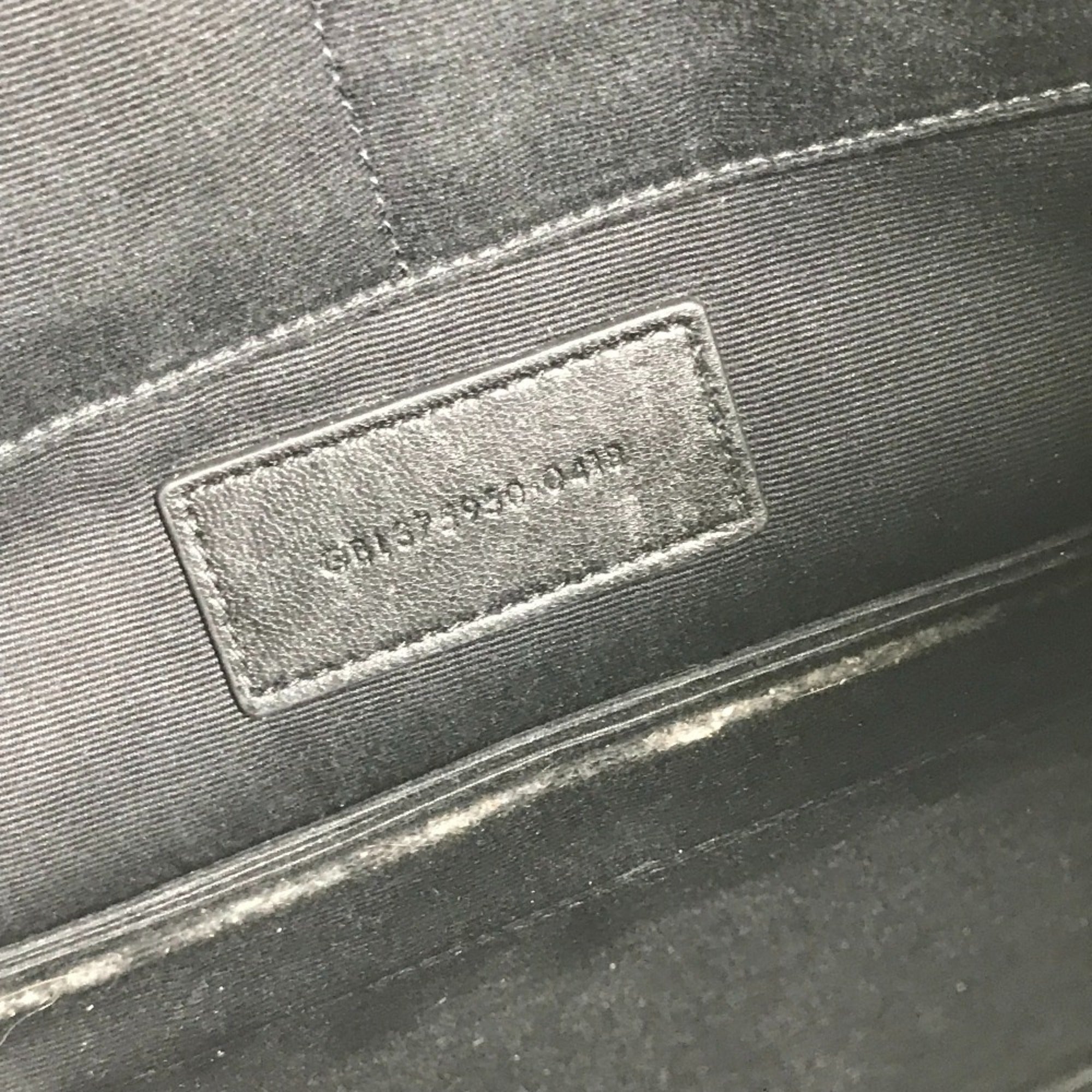 Saint Laurent Black Leather Clutch Bag Pouch (Pre-Owned)