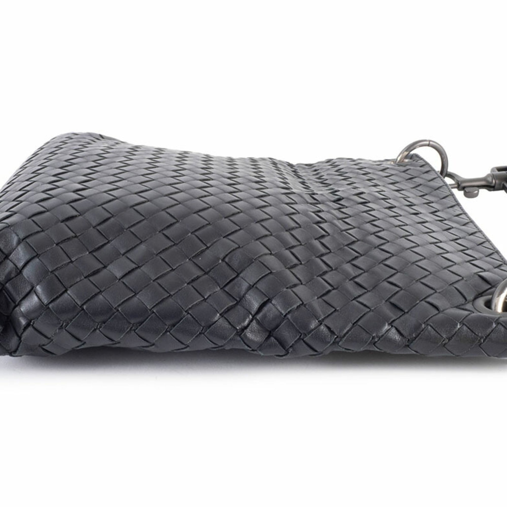 Bottega Veneta Black Leather Shoulder Bag