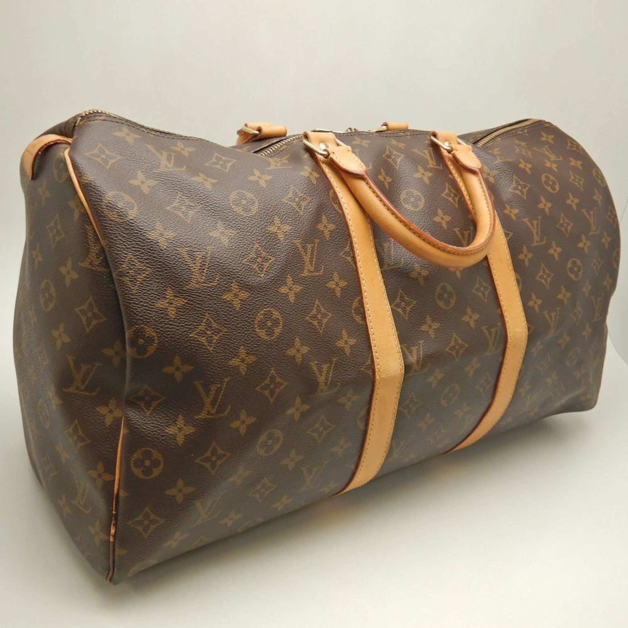 Louis Vuitton Monogram Brown Pvc Boston Bag