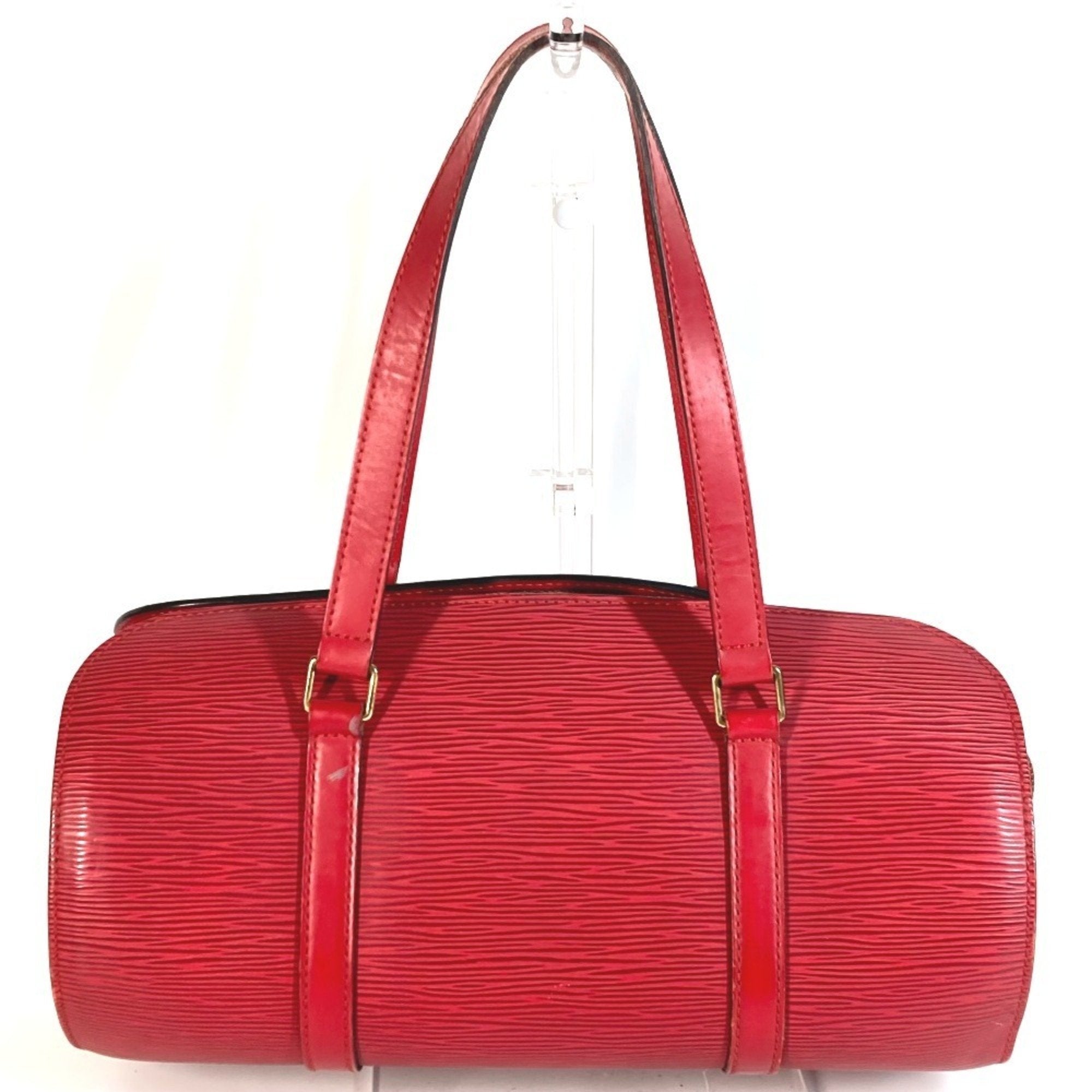 Louis Vuitton Castilian Red Red Color Epi Leather Handbag Shoulder Bag