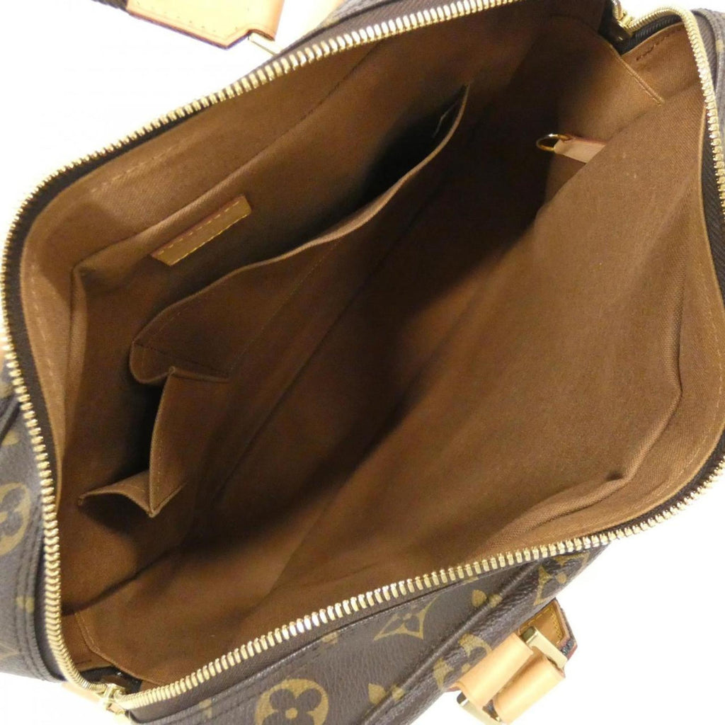 Louis Vuitton Brown Coated Canvas Handbag