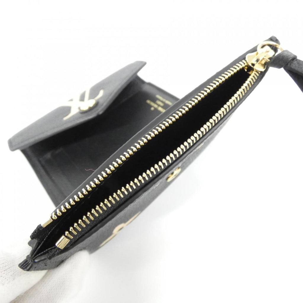 Louis Vuitton Bicolor Black Leather Wallet (Tri-Fold)
