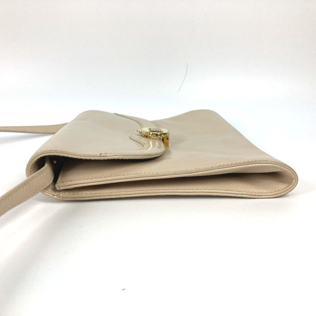 Celine Beige Leather Shoulder Bag