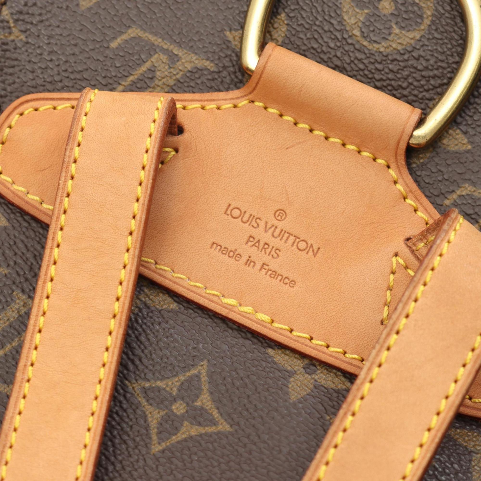 Louis Vuitton Brown Coated Canvas Leather Backpack