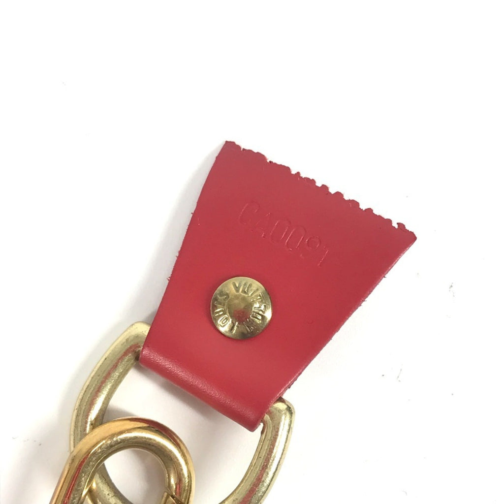 Louis Vuitton Red Color Vinyl Leather Handbag Tote Bag