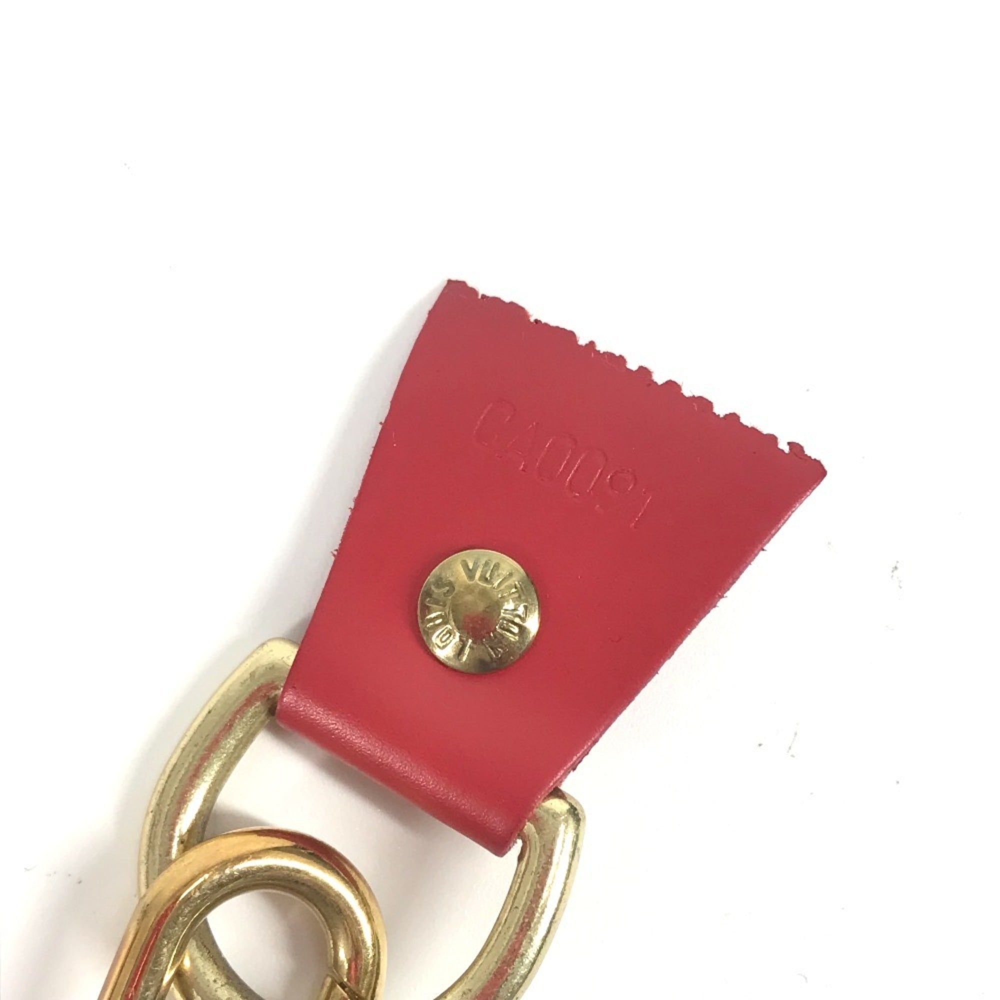Louis Vuitton Red Color Vinyl Leather Handbag Tote Bag