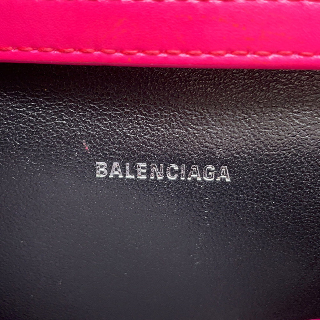 Balenciaga Pink Leather Handbag Pouch Shoulder