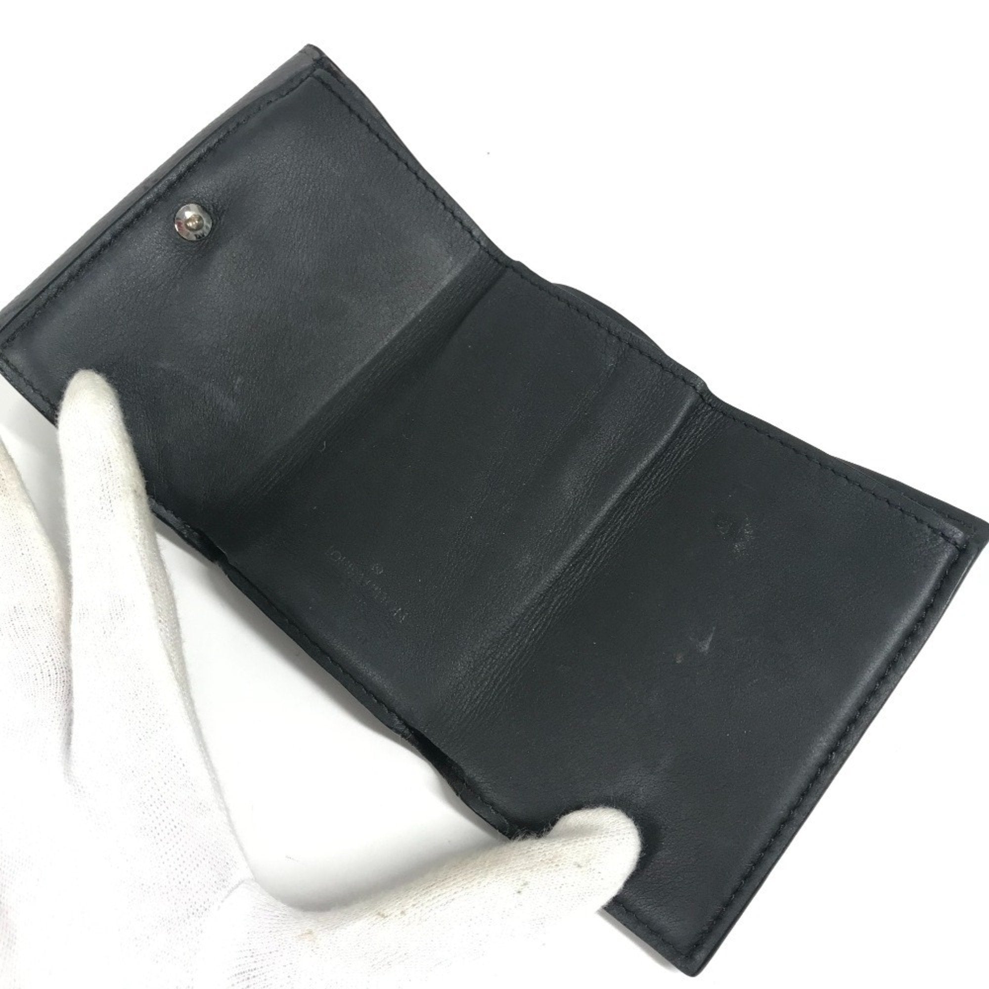 Louis Vuitton Black Gray Monogram Eclipse Canvas Wallet (Tri-Fold)