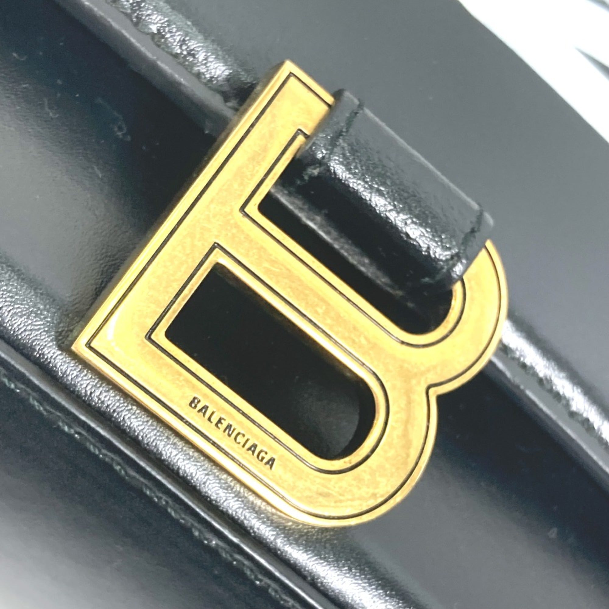 Balenciaga Black Leather Hand