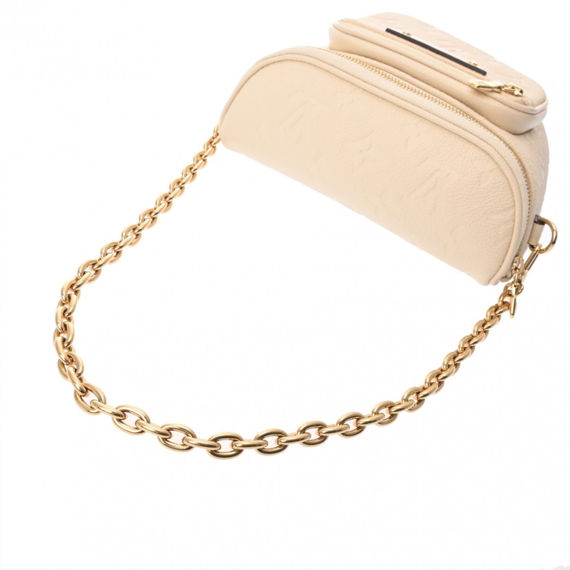 Louis Vuitton Cream Leather Shoulder Bag