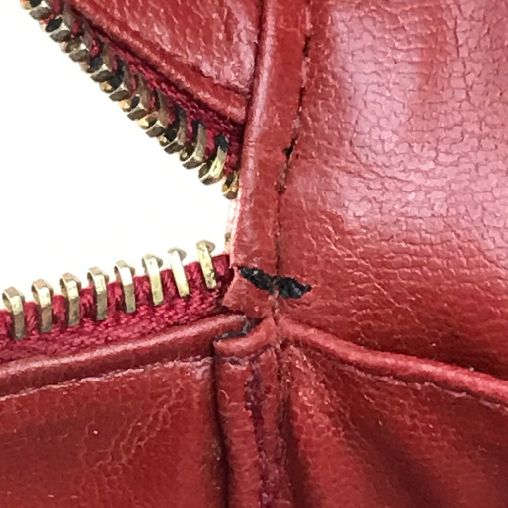 Chanel Red Leather Handbag