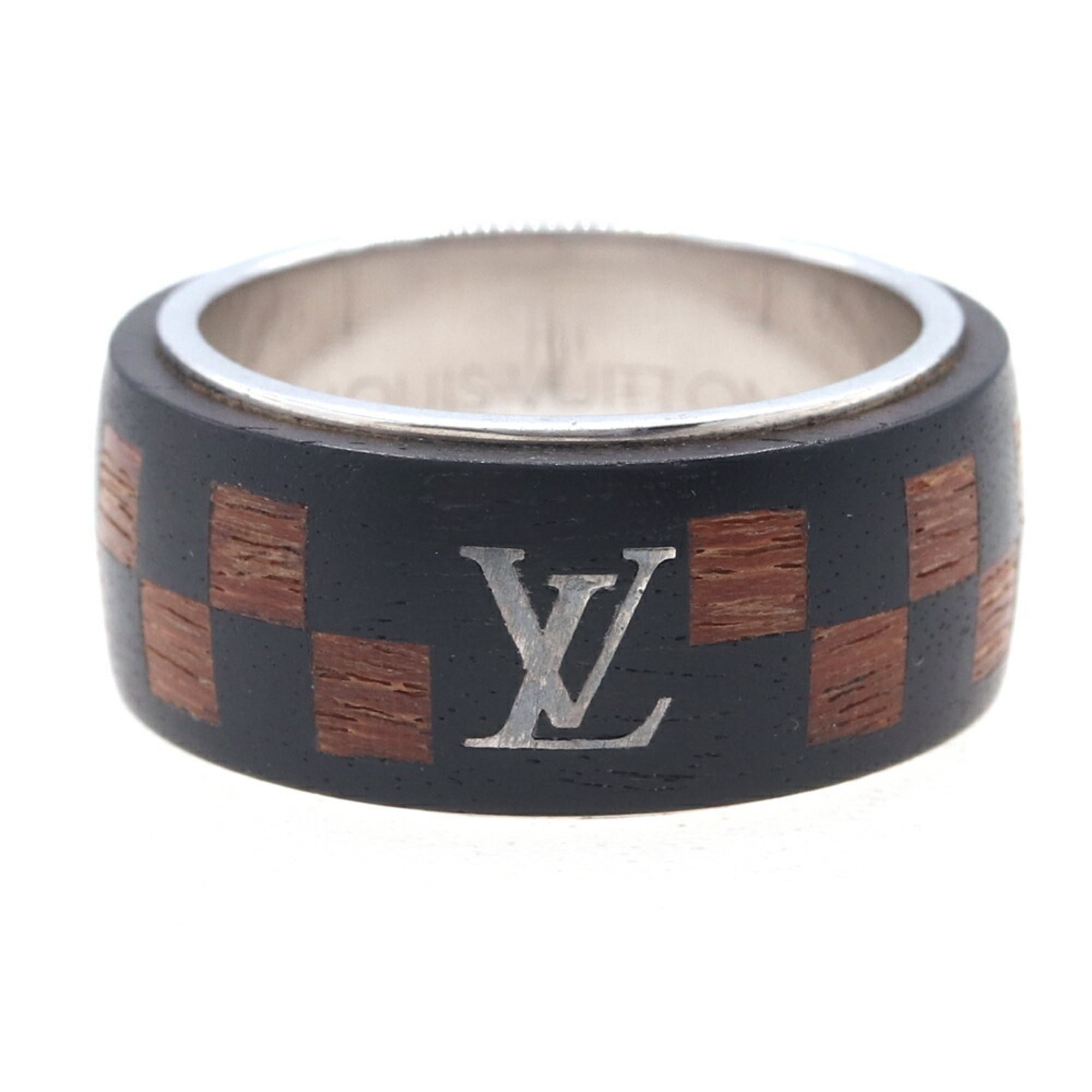 Louis Vuitton Metal Wood Band Ring