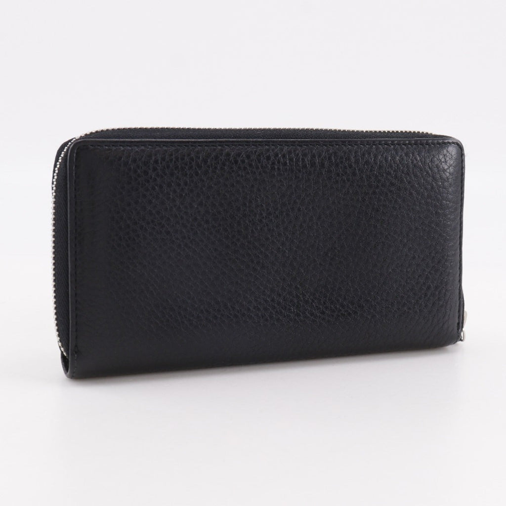 Gucci Black Leather Long Wallet (Bi-Fold) (Pre-Owned)
