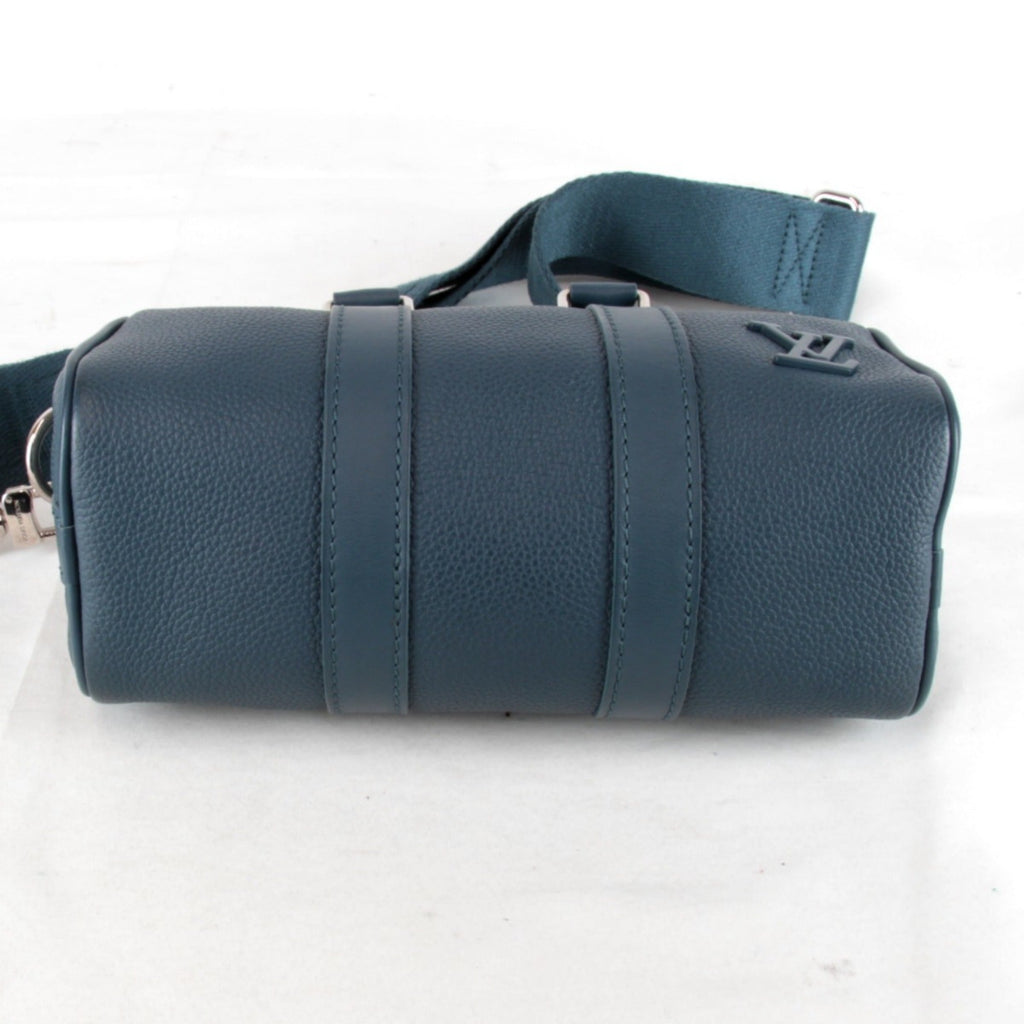 Louis Vuitton Blue Leather Handbag Shoulder Bag