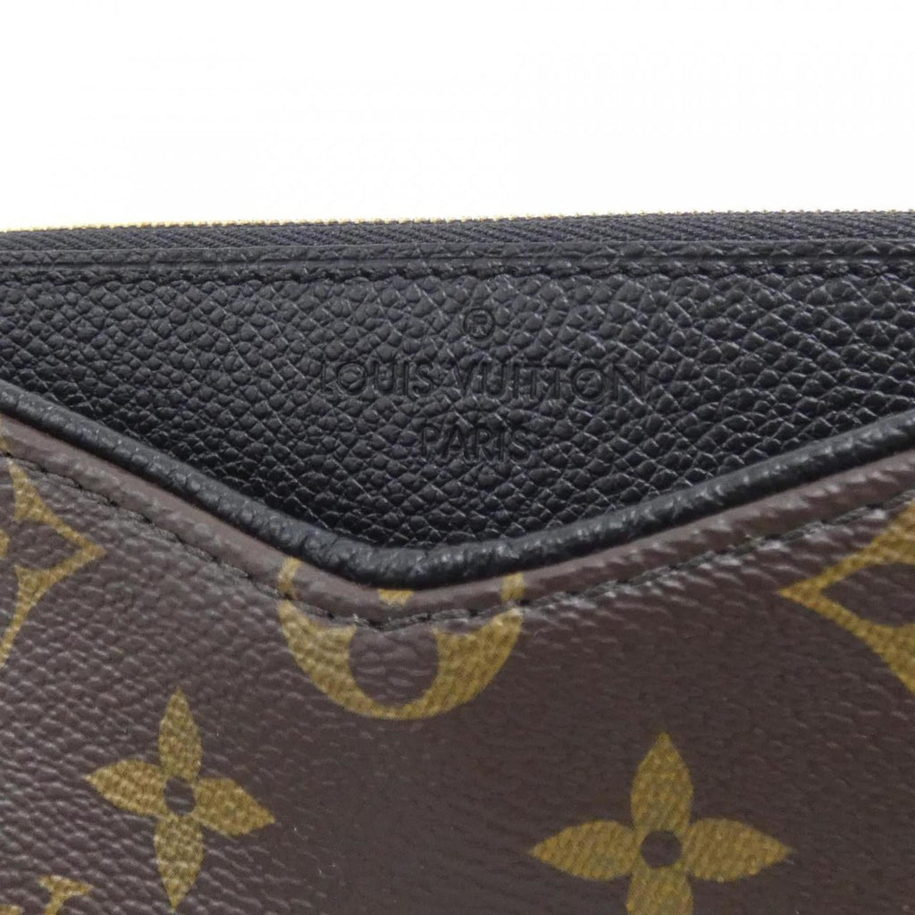 Louis Vuitton Monogram Black Marron Coated Canvas Shoulder Bag