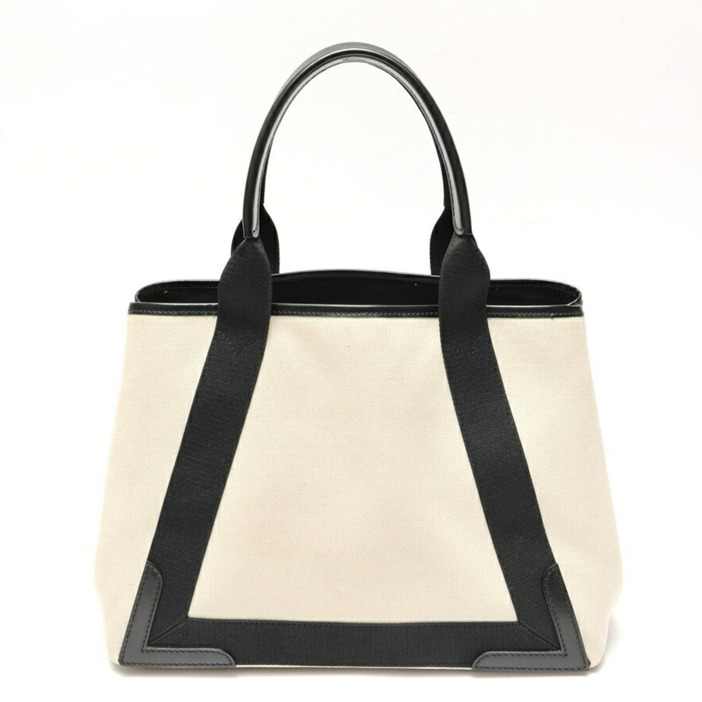 Balenciaga Black Canvas Leather Tote