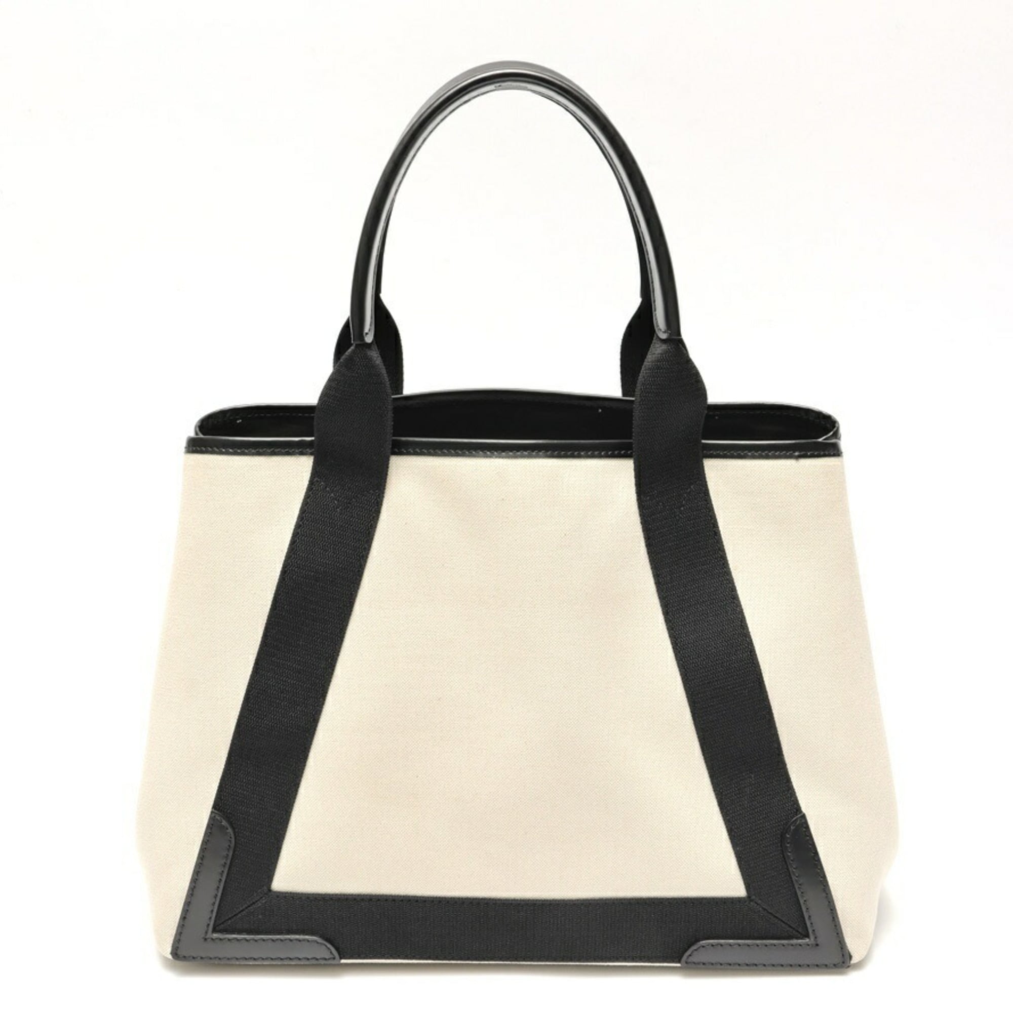Balenciaga Black Canvas Leather Tote