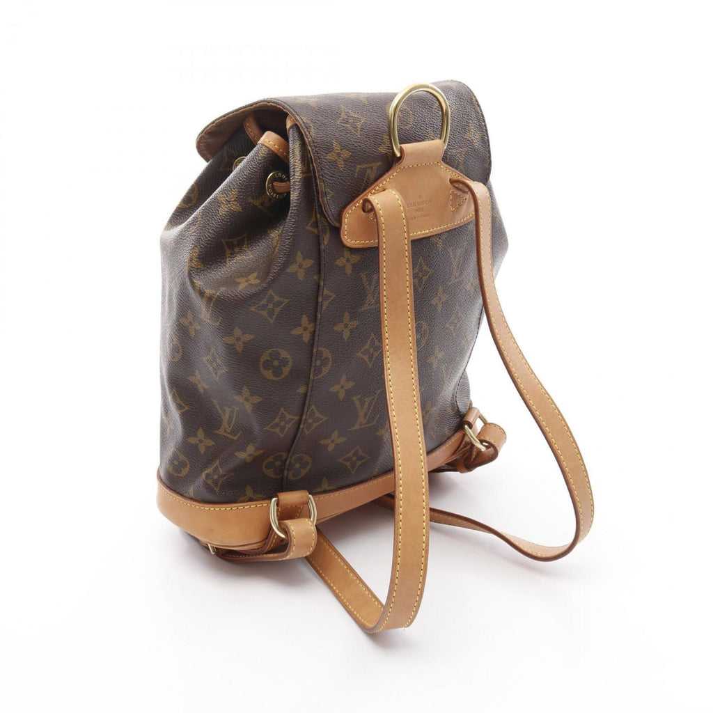 Louis Vuitton Brown Coated Canvas Leather Backpack